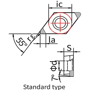 PCBN Cutting Tools (Tool Bits for Turning), DCGW