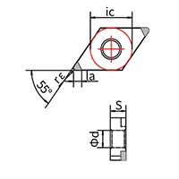 Công cụ cắt PCBN (Dao cắt cho gia công),DNGA